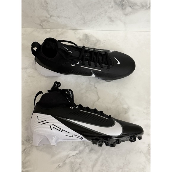 Nike Vapor Edge Pro 360 2 Football Cleats Black White DA5456-001 Men\'s Size 13